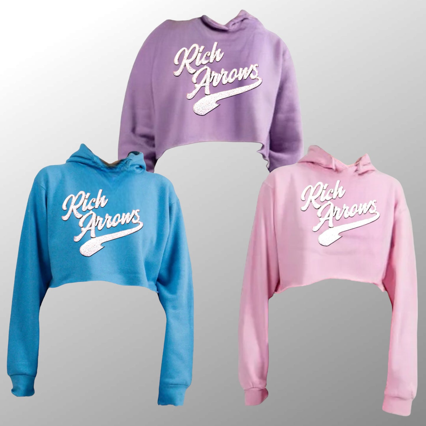 RICH ARROWS FEMALE CROP TOP HOODIES